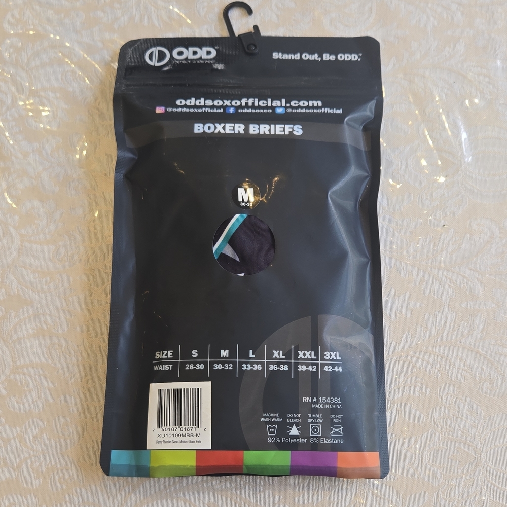 ODD SOX Black Boxer Briefs - Picture 2 of 3